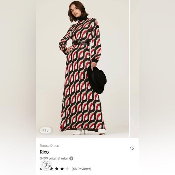 Vintage Wave Jacquard Teresa Dress - Picture 3 of 7